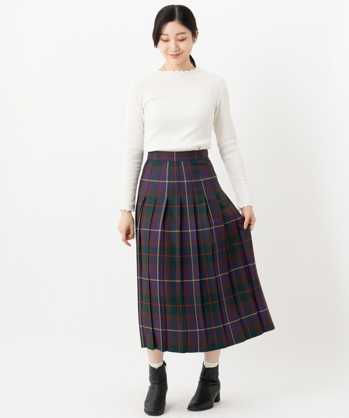 ONeil of Dublin オールプリーツ ウールロングスカート 83cm（スカート