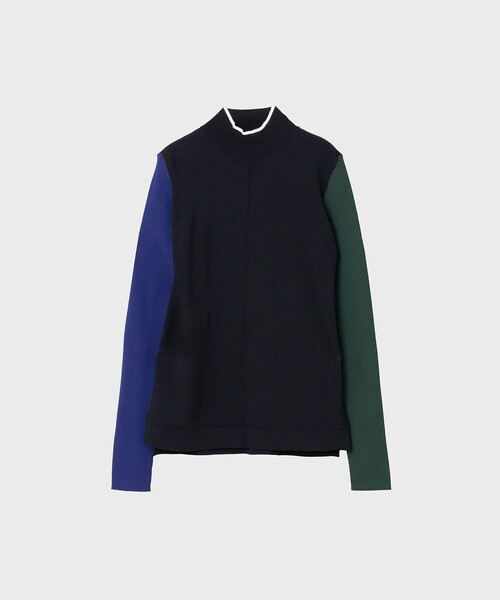 UN3D./アンスリード】COLOR BLOCK TURTLE/タートルニットトップス（T
