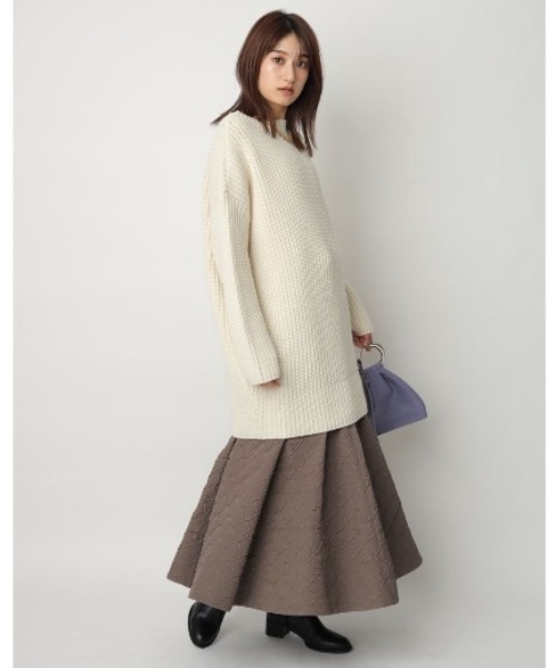 Rirandture（リランドチュール）の「ふくれジャガードフレアスカート