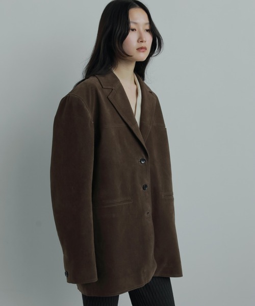 anuke（アンヌーク）の「Eco Suede Jacket（テーラードジャケット