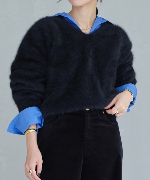 BARNYARDSTORM（バンヤードストーム）の「FOXカシミアVネックニット