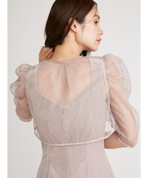 SNIDEL（スナイデル）の「レースボレロレイヤードタイトスリット