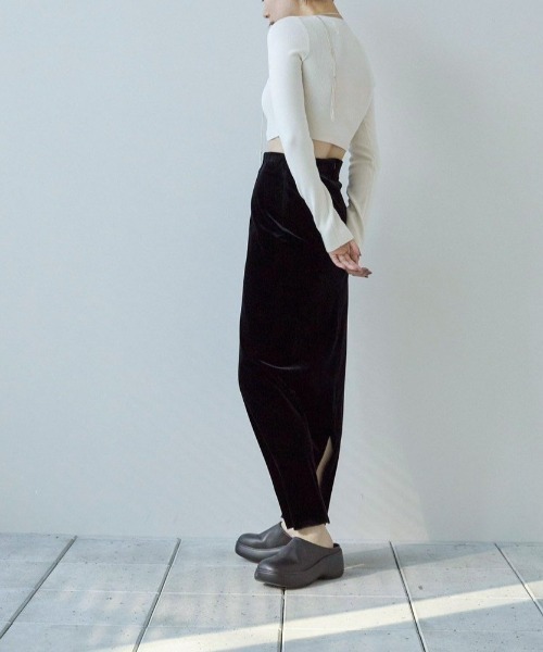 TODAYFUL（トゥデイフル）の「TODAYFUL Pencil Velour Skirt ペンシル