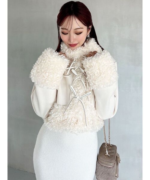 セール】ポイントフェイクファーブルゾン（ブルゾン）｜RESEXXY