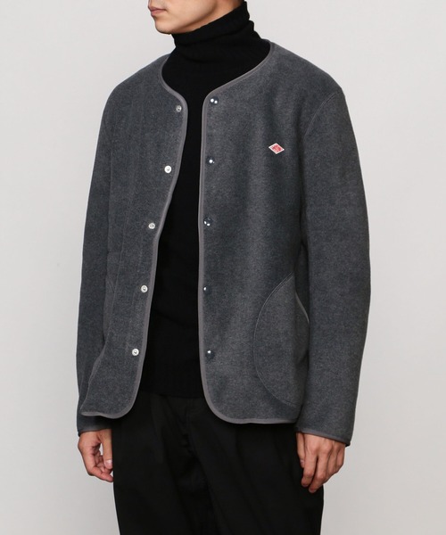DANTON（ダントン）の「【DANTON】カラーレスフリースジャケット MEN