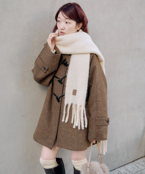 セール】【ベスト付き】ダッフルフレアコート（その他アウター