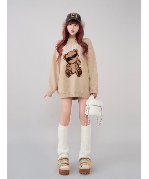 Danimalベアニットプルオーバー（ニット/セーター）｜Darich