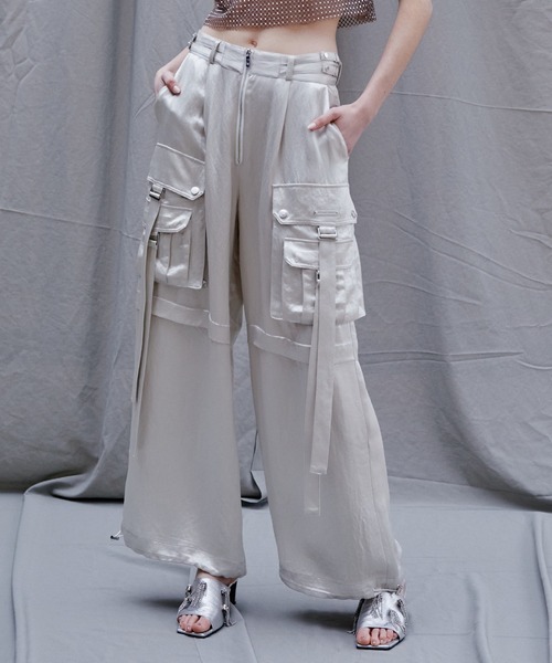 PRANK PROJECT（プランクプロジェクト）の「サテンカーゴワイドパンツ