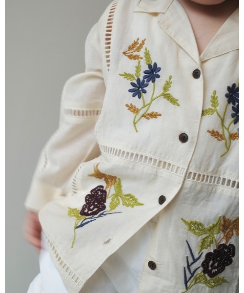 Embroidery Patchwork Shirts（KIDS）（シャツ/ブラウス）｜TODAYFUL