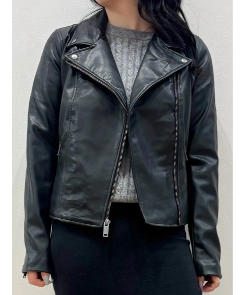 セール】ヴィーガンレザー ライダースジャケット（ライダース