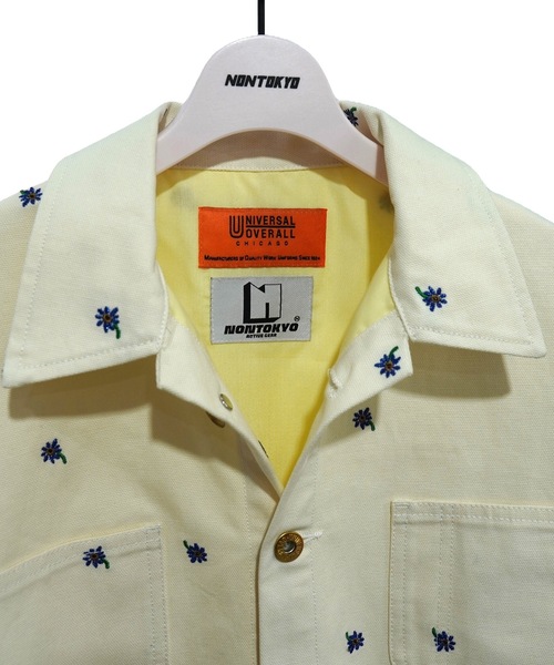 NON TOKYO カバーオール 花刺繍 UNIVERSAL OVERALL ノントーキョー