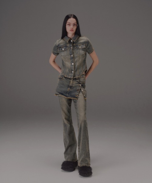 SLY（スライ）の「LONG FUR SANDAL ロング ファー サンダル（サンダル