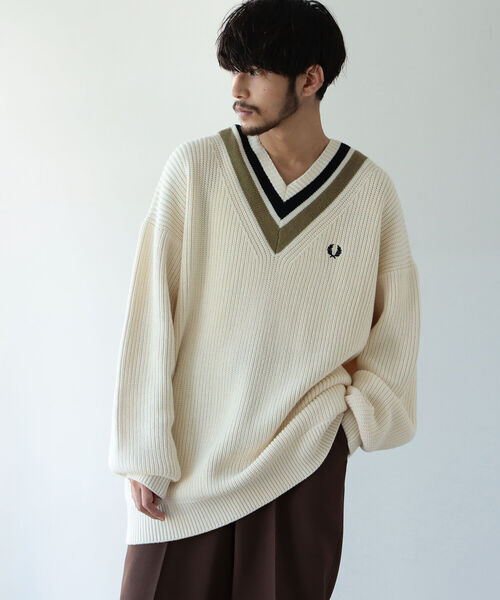 BEAMS（ビームス）の「FRED PERRY × BEAMS / 別注 Tilden Knit（ニット
