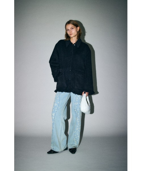 MOUSSY（マウジー）の「【ブラックWEB限定カラー】MIX シャツ