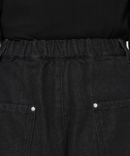 セール】グラデーションハクプリントデニムパンツ(HARE)（デニムパンツ