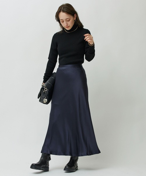 BABYLONE（バビロン）の「サテンバイヤススカート（スカート）」 - WEAR