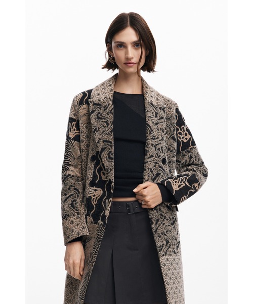 Desigual（デシグアル）の「ジャガード織り NIZAロングコート