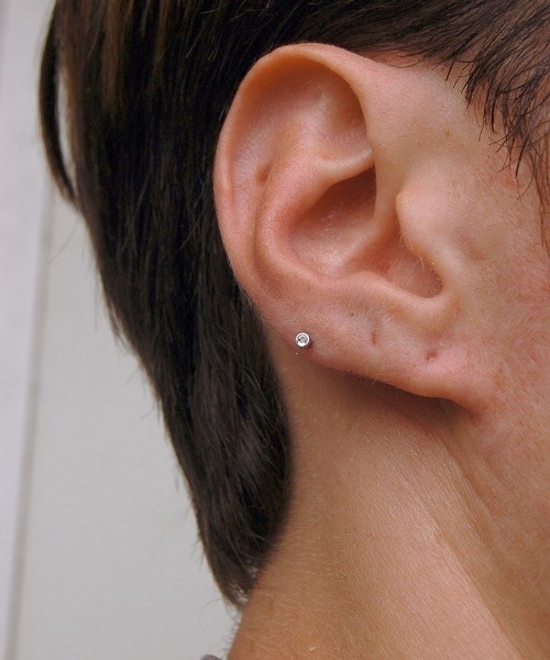 kare】【片耳用】 316L サージカルステンレス Sparkly jewelled ball