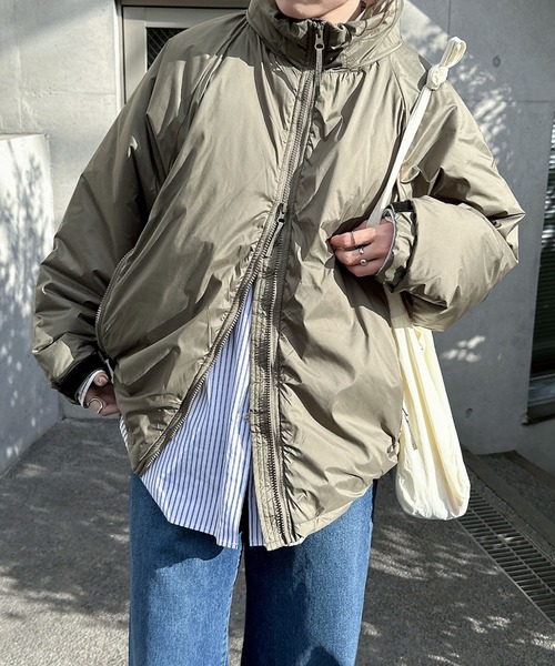 セール】ダブルジップ2wayソロナ中綿ジャケット（ダウンジャケット