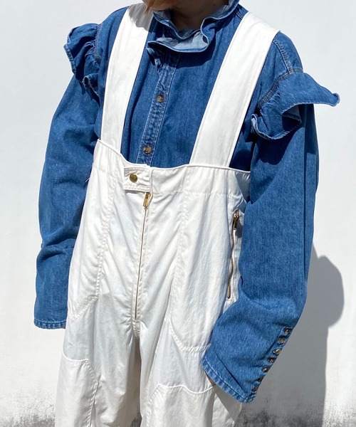 HOLIDAY（ホリデイ）の「DENIM RUFFLE BIG SHIRT デニムラッフルビッグ
