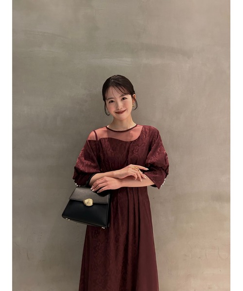 LE'RURE（リルアー）の「Meandering waist tuck flare dress（ドレス