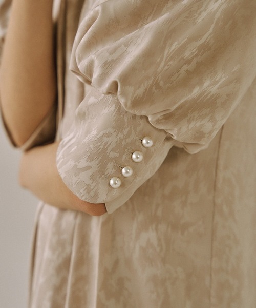 LE'RURE（リルアー）の「Meandering waist tuck flare dress（ドレス