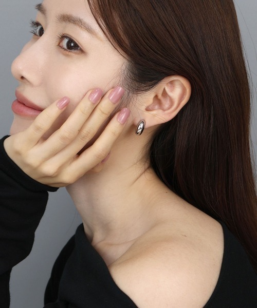 セール】メタル ぷっくり クリップイヤリング（イヤリング）｜CEMONEMO