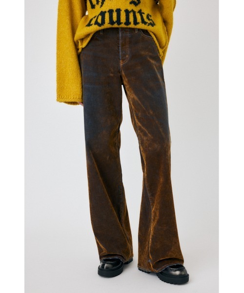 MOUSSY（マウジー）の「VELVET DENIM BAGGY（デニムパンツ）」 - WEAR