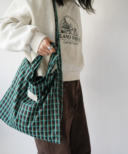 セール】【 Port / ポート 】 2WAY モダン チェック トートバッグ