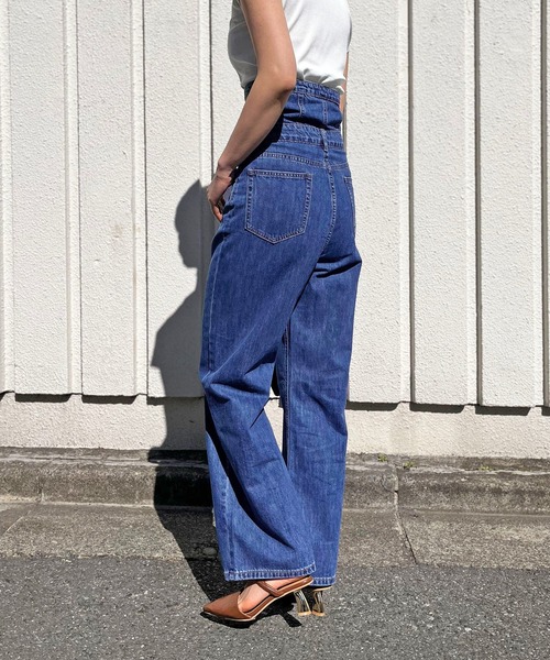 Jewelobe（ジュエローブ）の「コルセットライク2wayハイウエストデニム