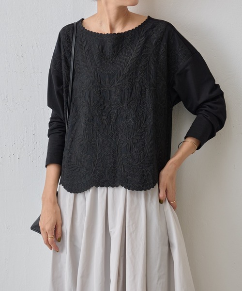 BEARDSLEY（ビアズリー）の「フロント刺繍カットソー（Tシャツ