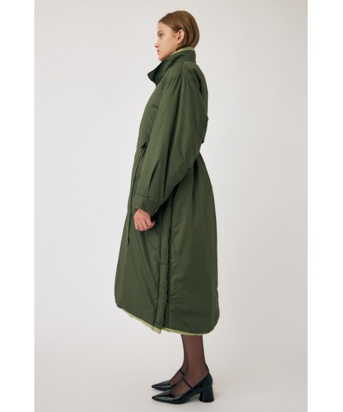 MOUSSY（マウジー）の「REVERSIBLE PUFFER LONG コート（ミリタリー