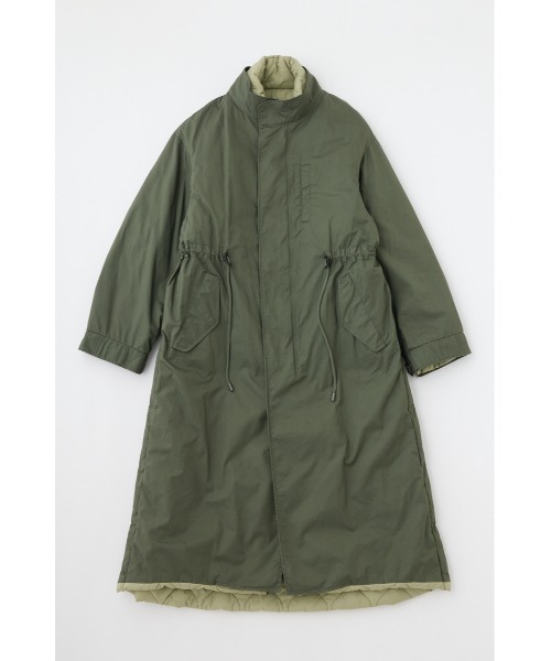 MOUSSY（マウジー）の「REVERSIBLE PUFFER LONG コート（ミリタリー