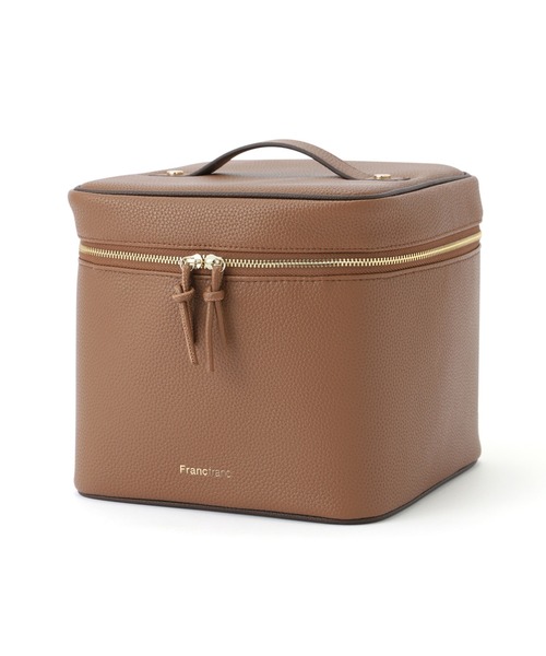 バイカラー バニティポーチ L ブラウン（ポーチ）｜Francfranc（フラン