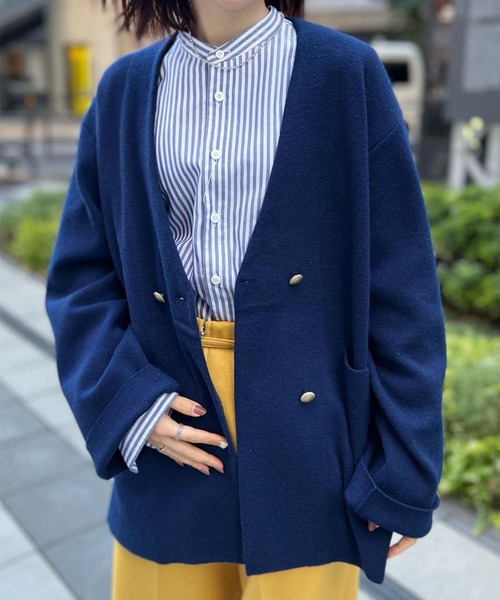 Johnbull（ジョンブル）の「ミラノリブノーカラーダブルジャケット