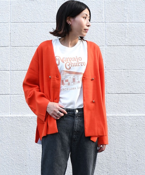 Johnbull（ジョンブル）の「ミラノリブノーカラーダブルジャケット