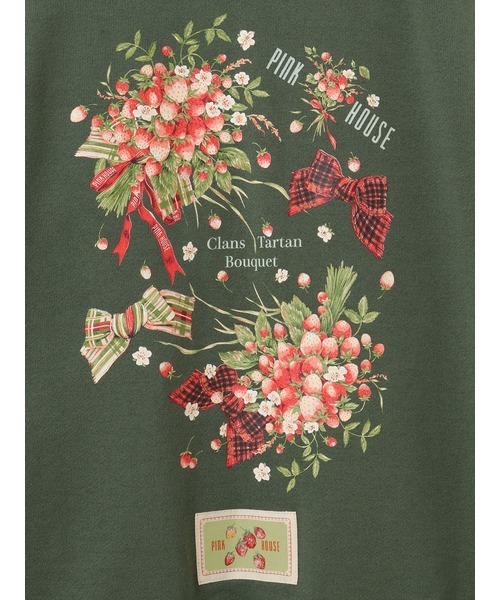 PINK HOUSE（ピンクハウス）の「クランタータンブーケ刺繍入りパーカー