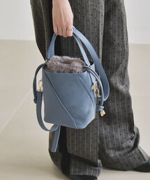 Y's キルティング2WAYショルダーバッグ ワイズ 巾着 バケット バケツ