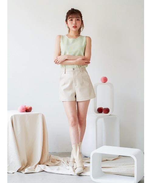 Darich（ダーリッチ）の「フェイクレザーショートパンツ（その他パンツ