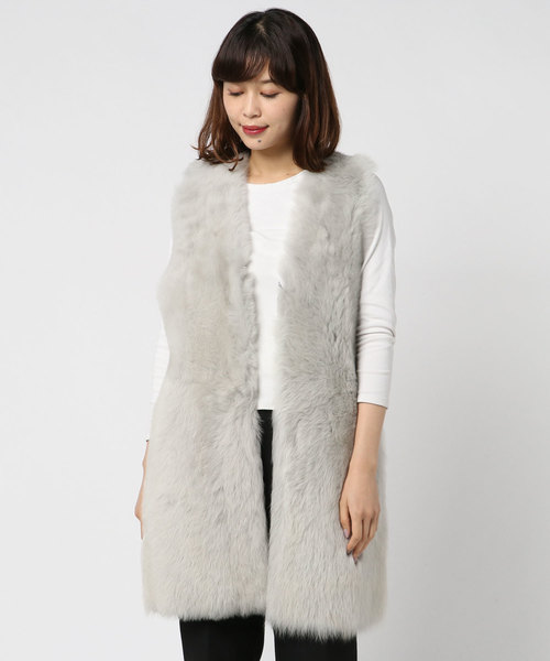 Whim Gazette（ウィムガゼット）の「【GELLI】ムートンロングベスト