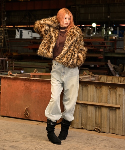 セール】Fauxファースタンドカラーコート（その他アウター）｜ACLENT