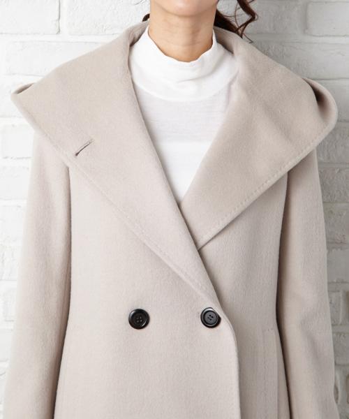 23区（ニジュウサンク）の「ウールアンゴラビーバー フーデットコート