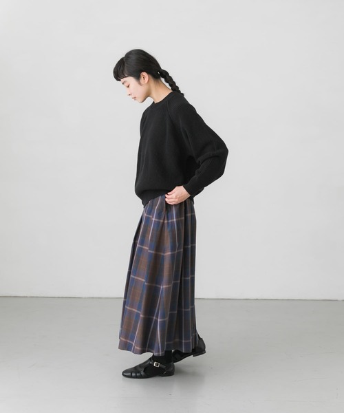 かぐれ（カグレ）の「タイプライターチェックタックスカート（スカート