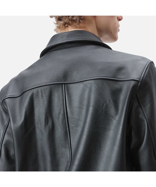 SOPHNET.（ソフネット）の「LEATHER ZIP JACKET（ブルゾン）」 - WEAR