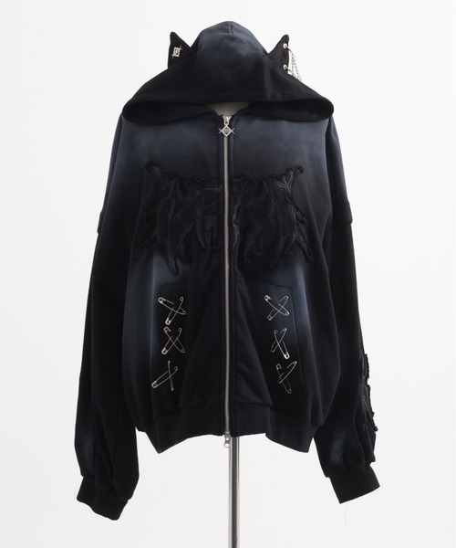 REFLEM/レフレム』猫耳ZIPパーカー/ジップアップパーカー（パーカー