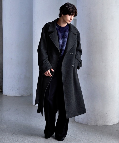 CLEL（クレイル）の「【CLEL】Wool Blend Tech Melton Double Chester