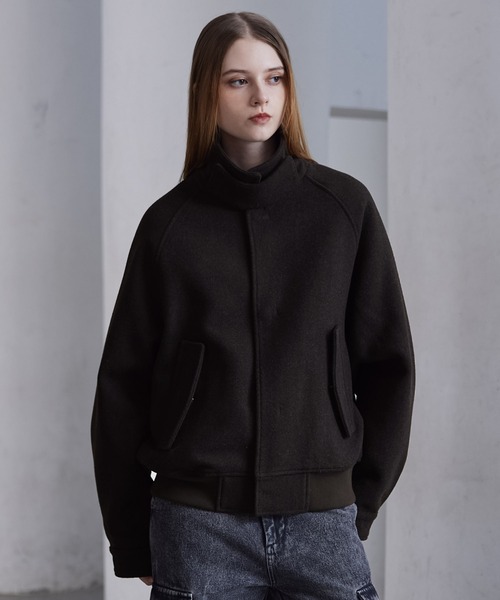 CLEL（クレイル）の「【CLEL】Wool Blend Tech Melton 2Way Blouson