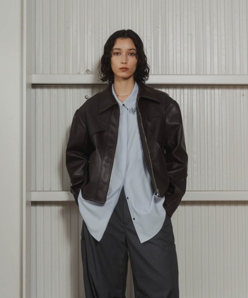 Knuth Marf（クヌースマーフ）の「Knuth Marf leather riders blouson