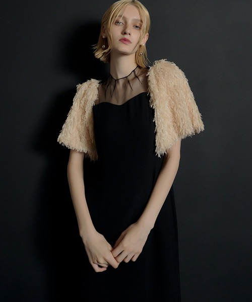 Shaggy sleeve dress（ドレス）｜et.UNiVER（エトユニベール）の