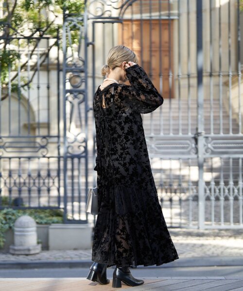 CIAOPANIC（チャオパニック）の「【前後2WAY】ベロアフラワー